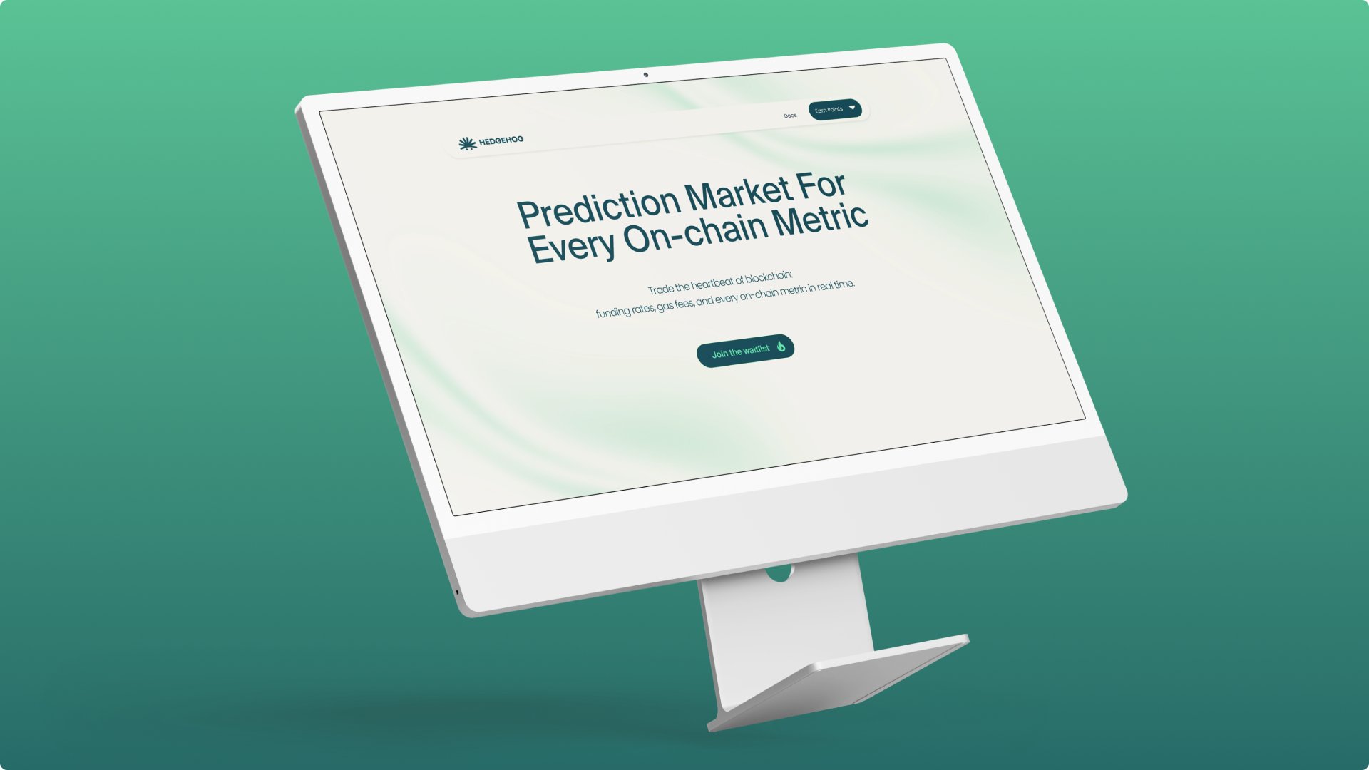 Hedgehog waitlist landing page